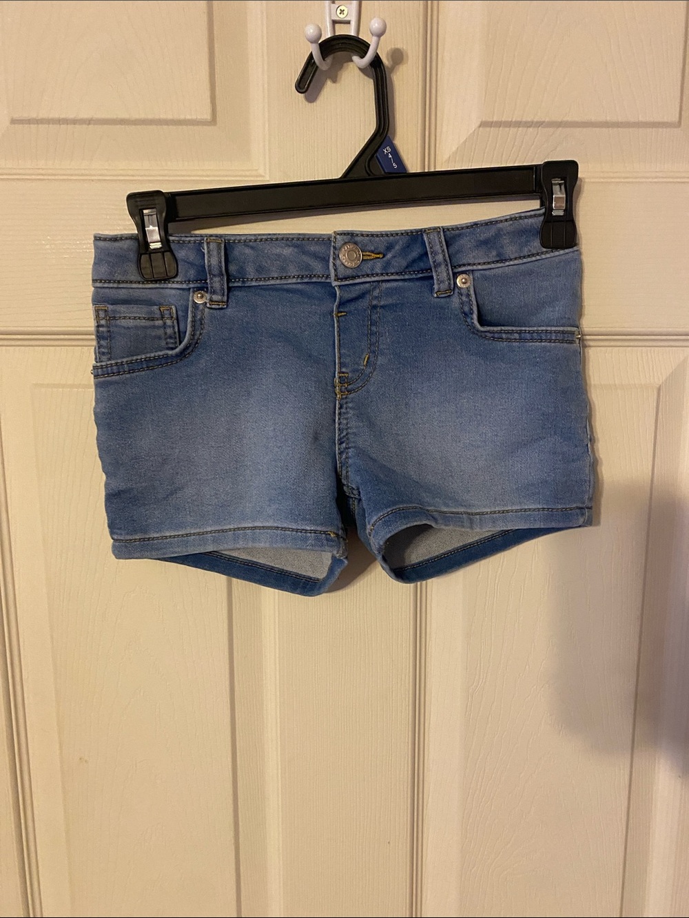 Cat & Jack Light Blue Denim Kids' Shortie Shorts
